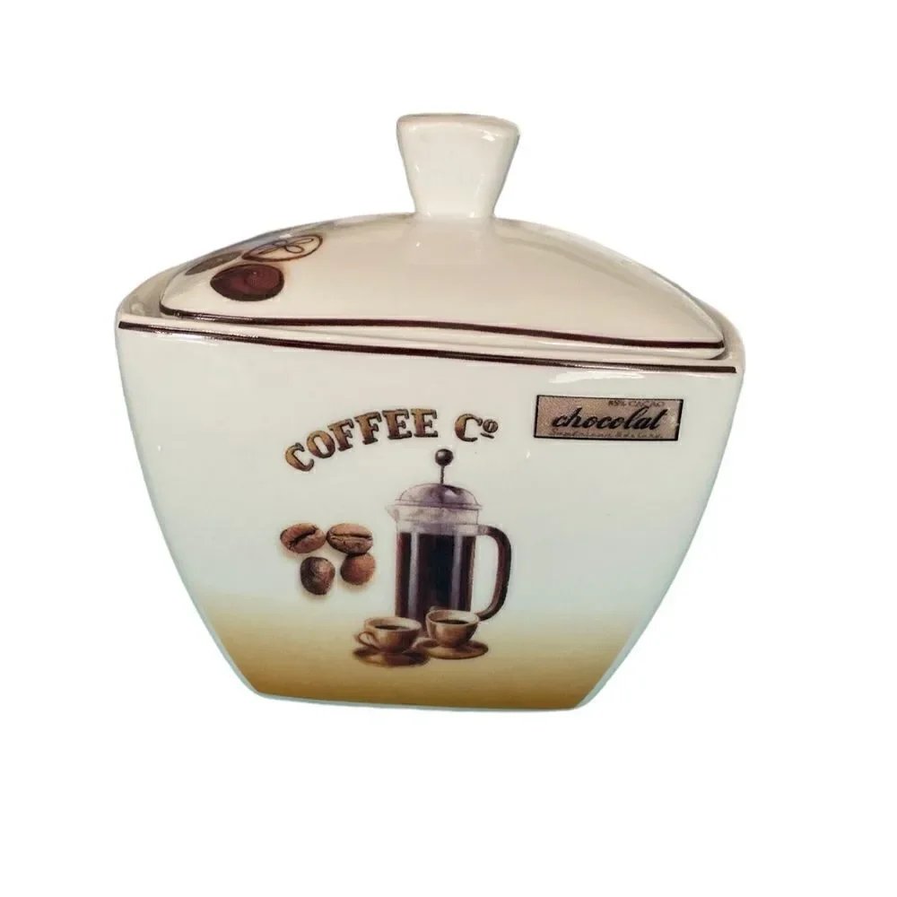 Vintage - Fiorini Collection French 3 piece Coffee Tea Set Carafe, creamer/sugar